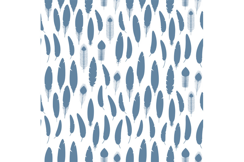 feathers-silhouettes-seamless-pattern