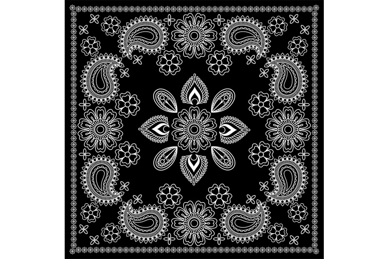 black-and-white-bandana-print