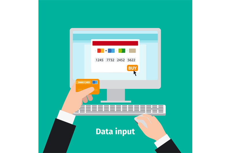 credit-plastic-card-usage-data-input