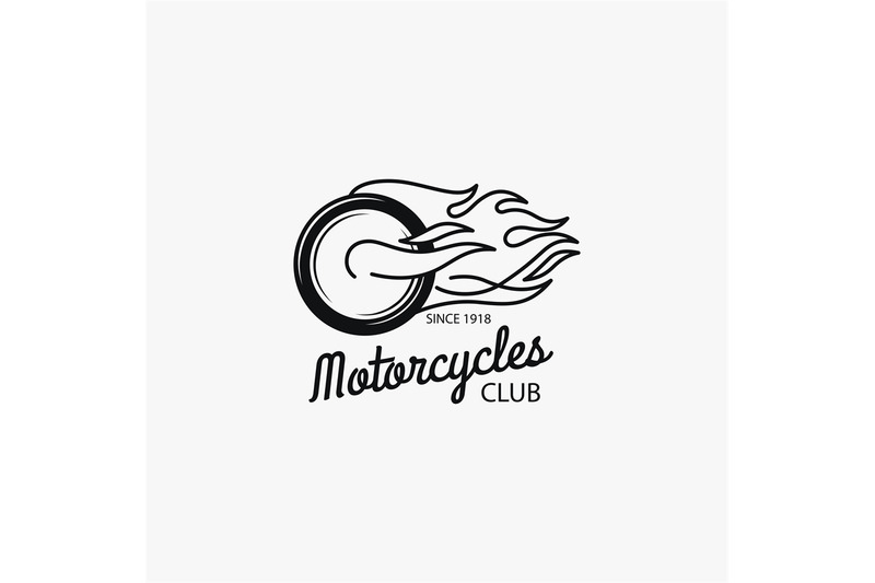 motorcycle-club-mono-color-logotype