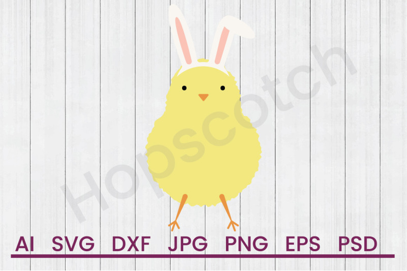 easter-chick-svg-file-dxf-file