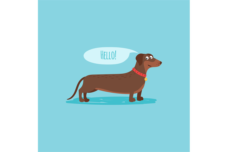 cartoon-happy-dog-card-template