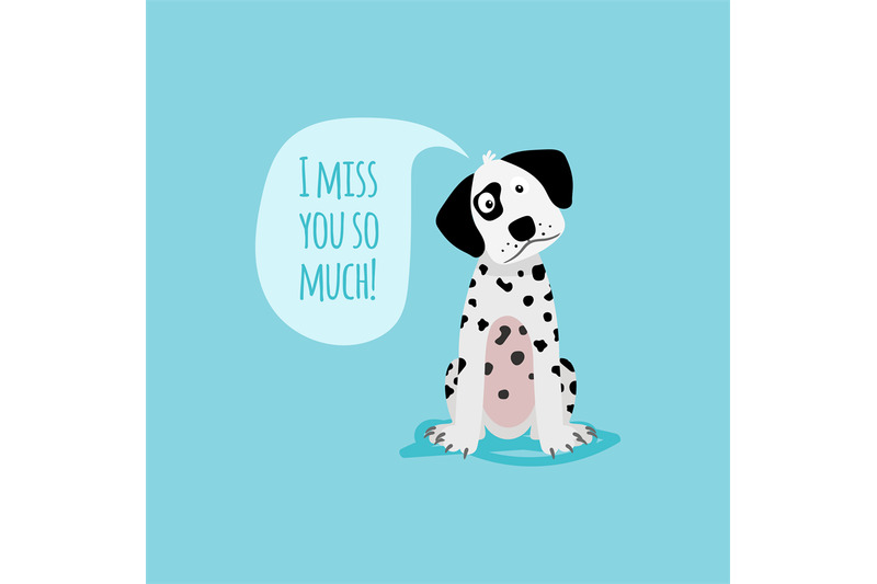 cartoon-happy-dalmatian-dog-card-template