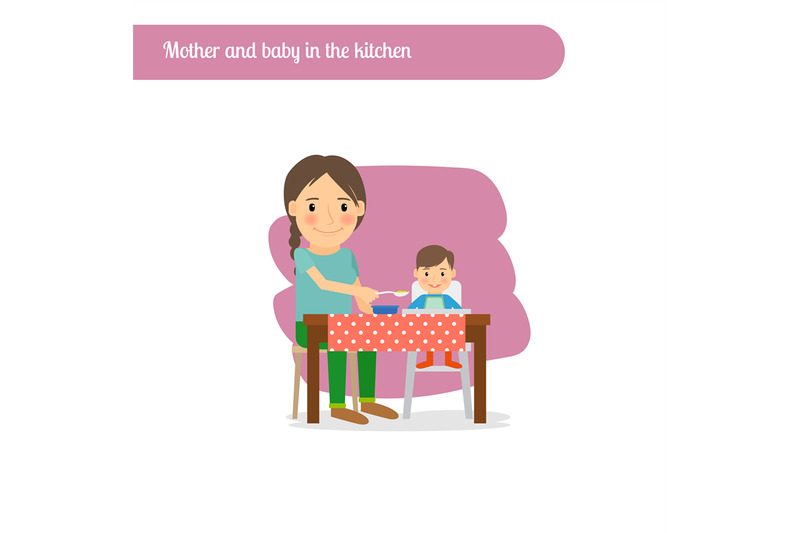 mother-and-baby-in-the-kitchen