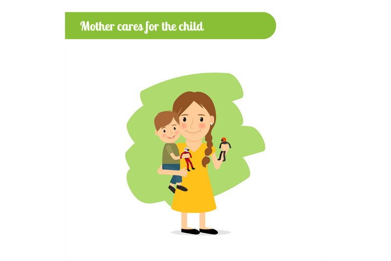 mother-cares-for-the-child