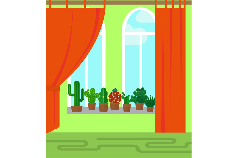 room-with-window-and-cactus