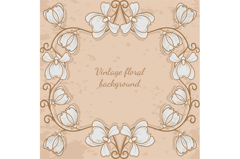 decorative-frame-with-flower-vintage-style