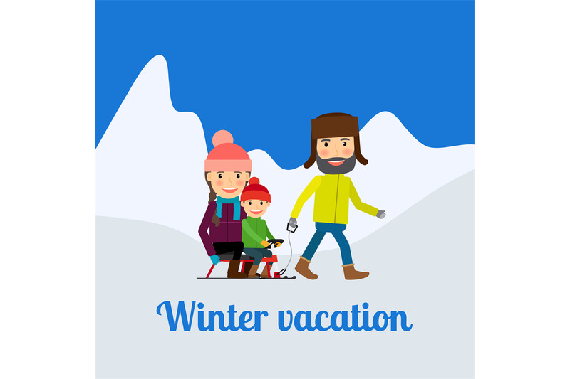 winter-vacation-man-with-children