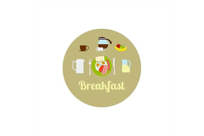 breakfast-food-isolated-icon-set