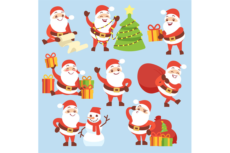 cartoon-cute-santa-claus-character-vector-set-symbol-of-christmas-hol