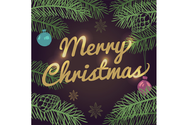 merry-christmas-vector-background-with-pine-tree-branches-and-balls