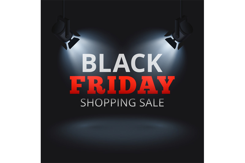 black-friday-shopping-sale-vector-background-with-spotlights-on-stage