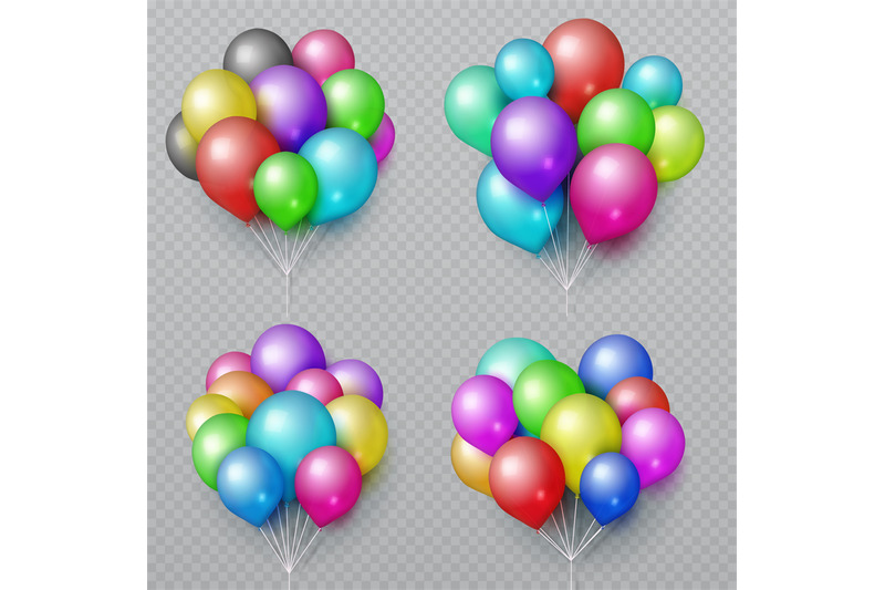 multicolor-realistic-balloon-bunches-isolated-wedding-and-birthday-pa