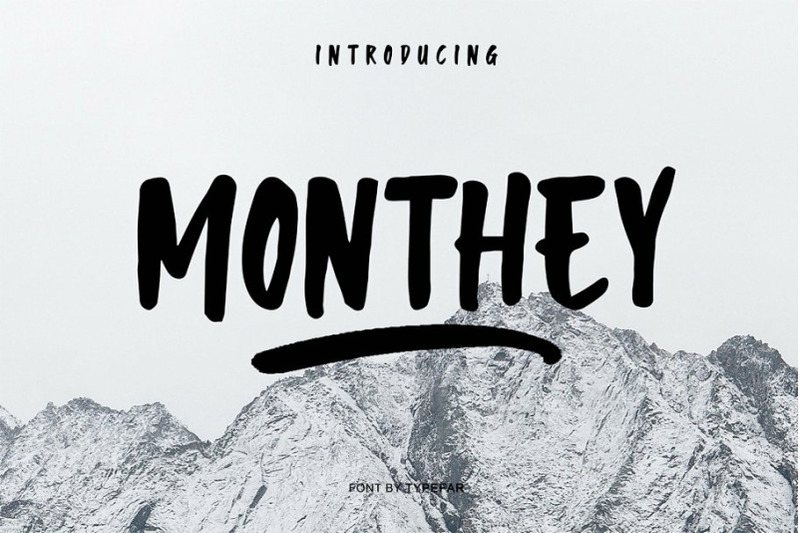 monthey-natural-brush-font