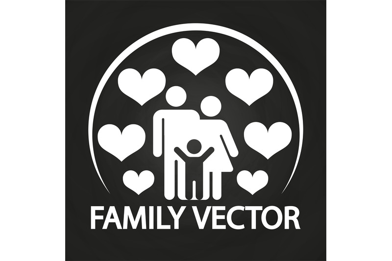 happy-love-family-logo-design-parents-with-kid