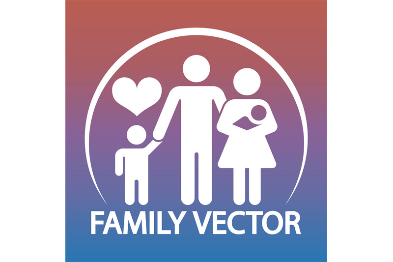 happy-family-logo-design-parents-and-two-kids-emblem