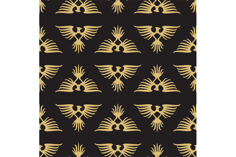 abstract-seamless-pattern-with-heraldic-eagles-silhouette