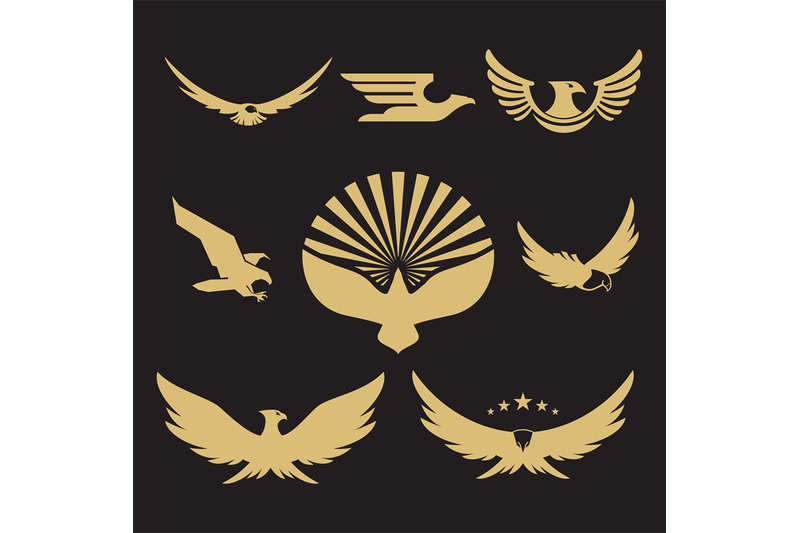 gold-heraldic-eagle-logo-design