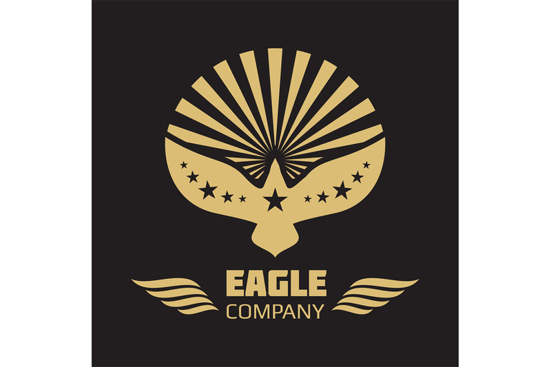 vector-heraldic-eagle-logo-on-black-background