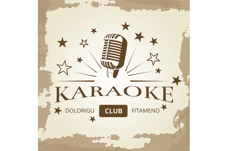 karaoke-club-banner-design-vintage-music-label