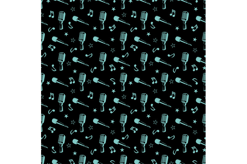 musical-seamless-pattern-music-notes-stars-and-microphones