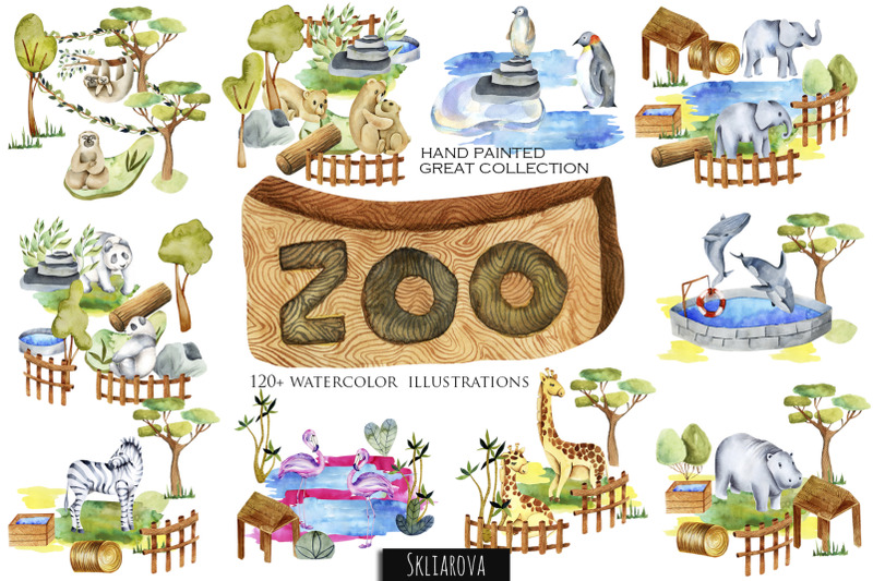 zoo-big-watercolor-collection