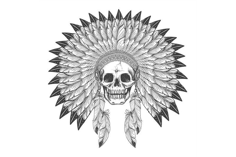 native-american-indian-skull-with-headdress