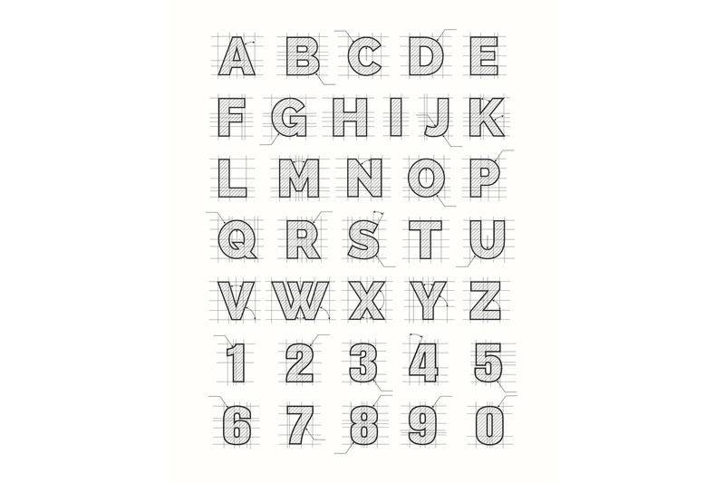 drafting-paper-alphabet