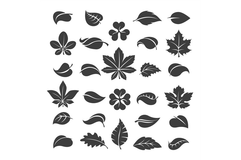 tree-leaves-black-silhouettes
