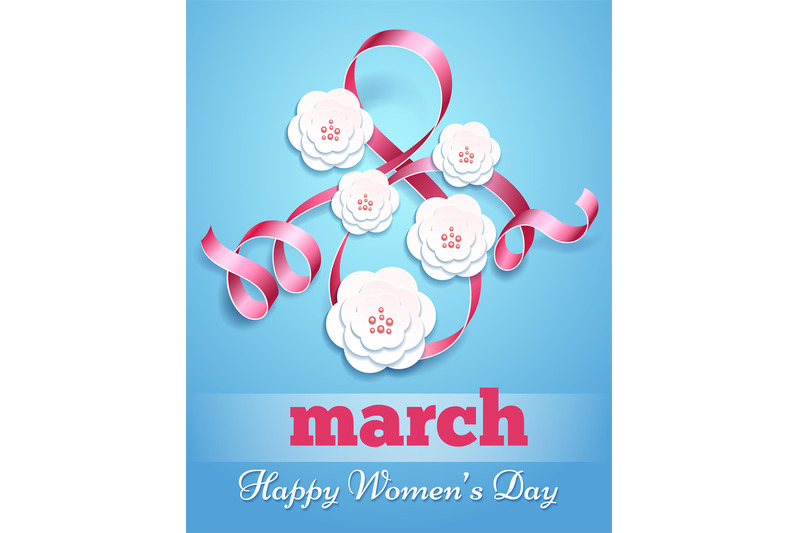 eight-march-poster-with-paper-flowers