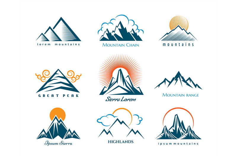 mountain-logo-set