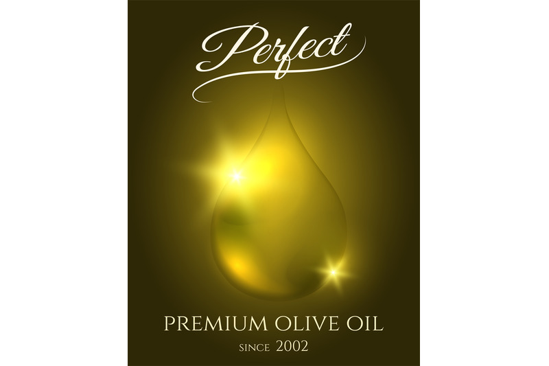 olive-oil-drop-poster-template