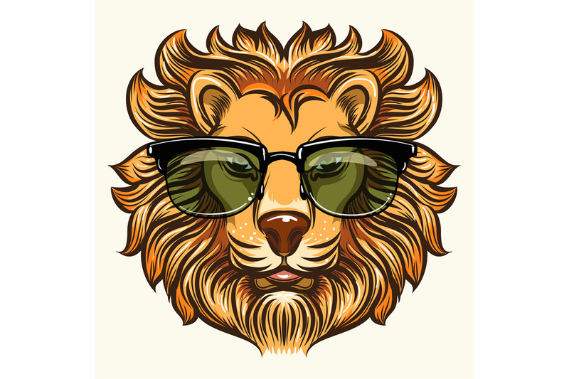 lion-in-glasses-in-cartoon-style
