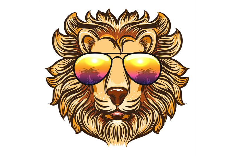 lion-in-rainbow-glasses