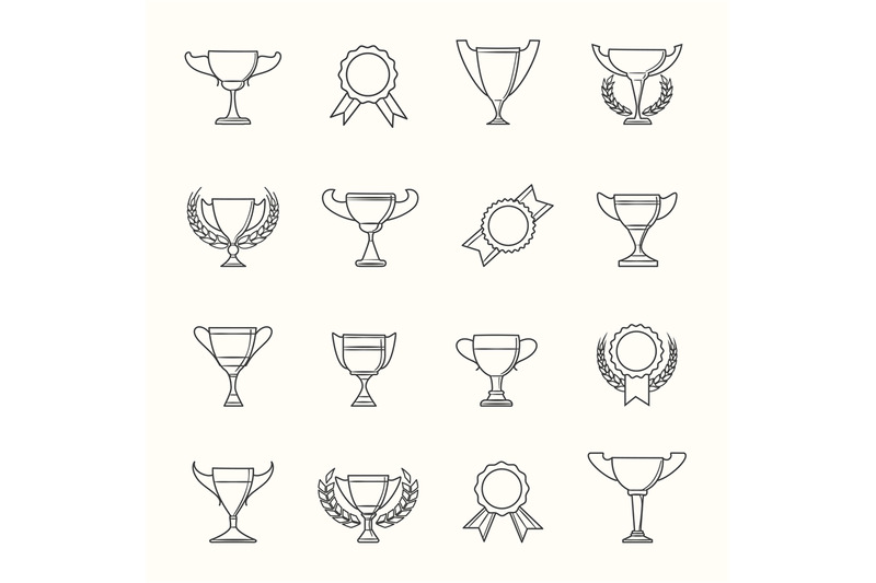 awards-and-prize-line-icons