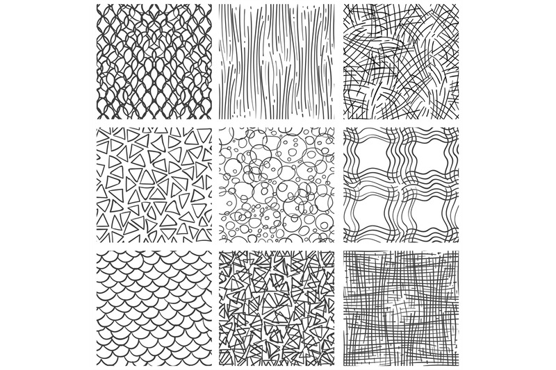 abstract-pen-sketch-seamless-pattern-set