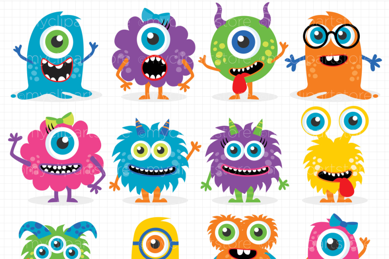 monster-friends-bright-monsters-vector-clipart