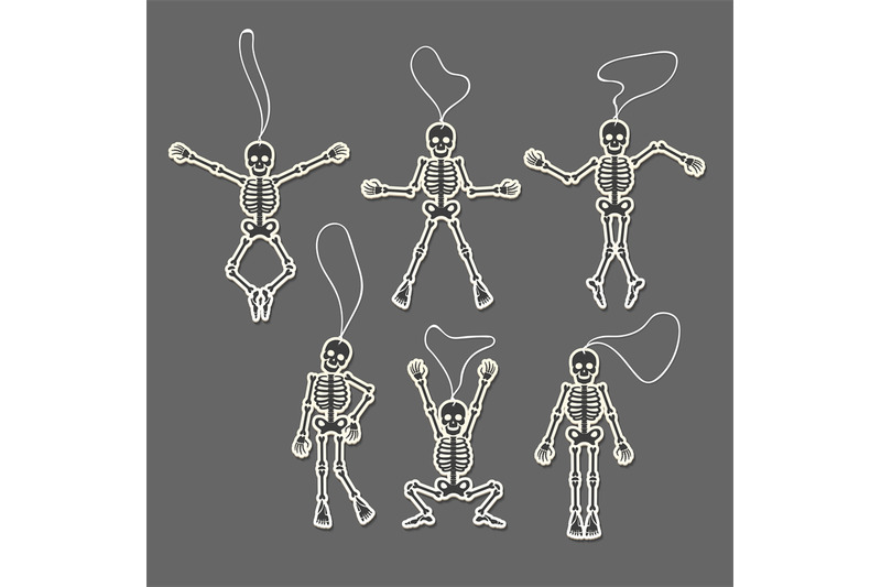 paper-cut-skeletons-set