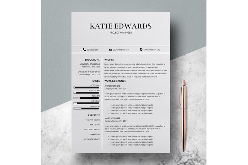 teacher-resume-template-cv-template-word-katie