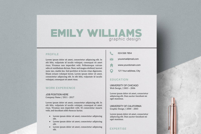 resume-template-modern-cv-templates-emily