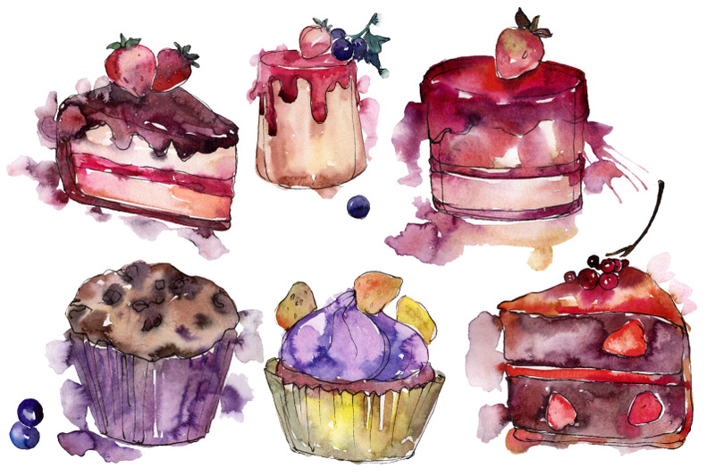 dessert-love-story-watercolor-png
