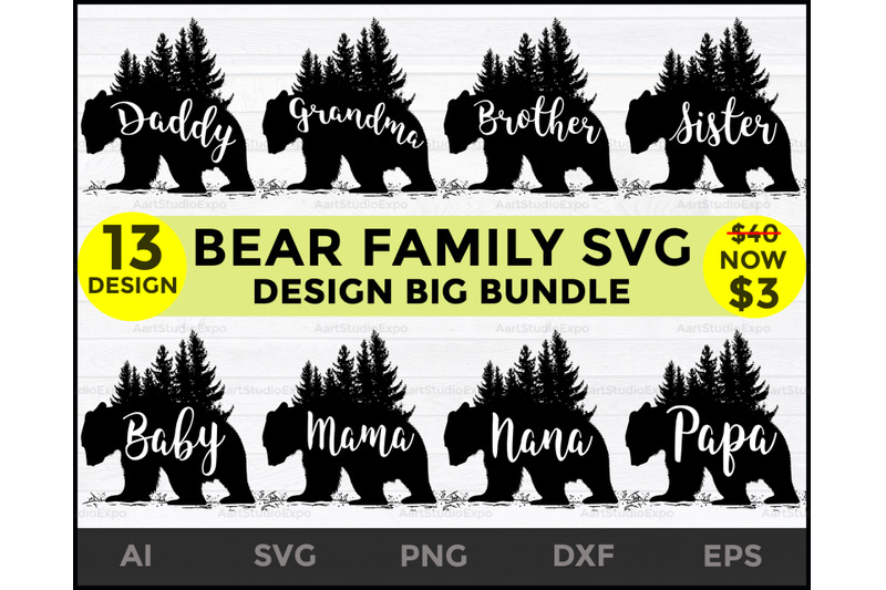 bear-svg-family-pack