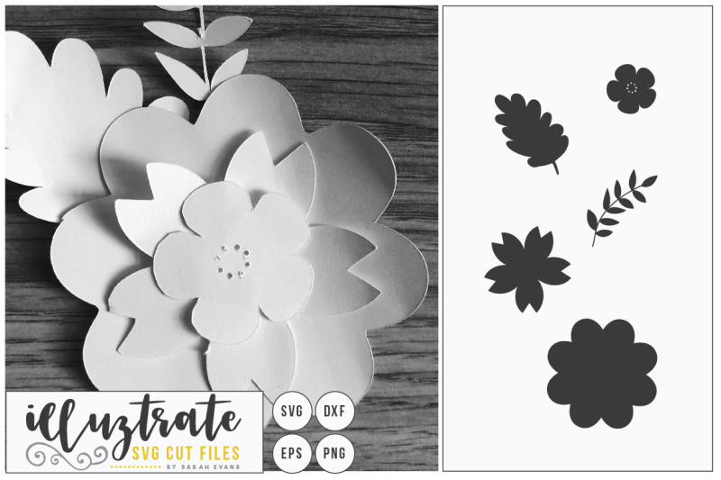 Download Flower SVG Cut File - Flower Bundle - 3D Flower SVG ...