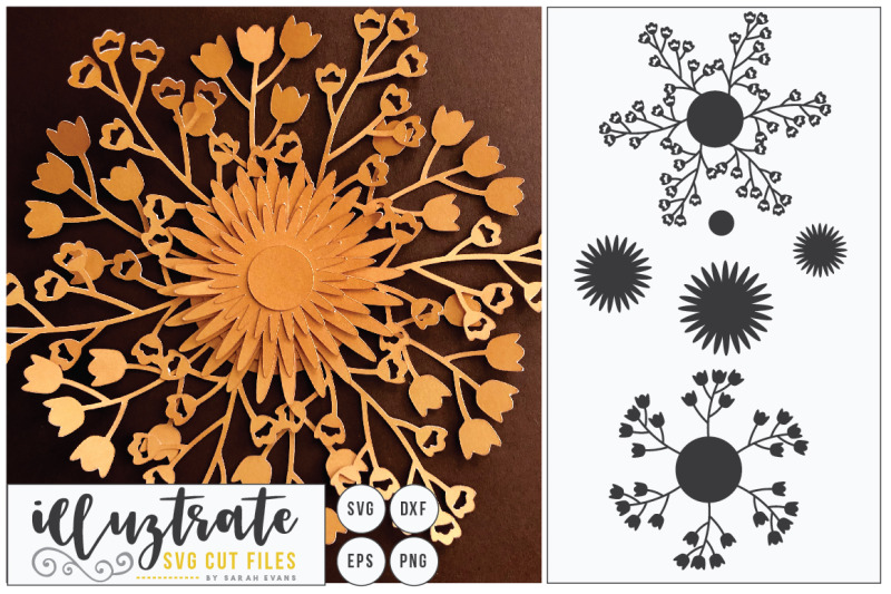 Download Paper Cutting Flower SVG Cut File, Layered Flower SVG, DIY ...