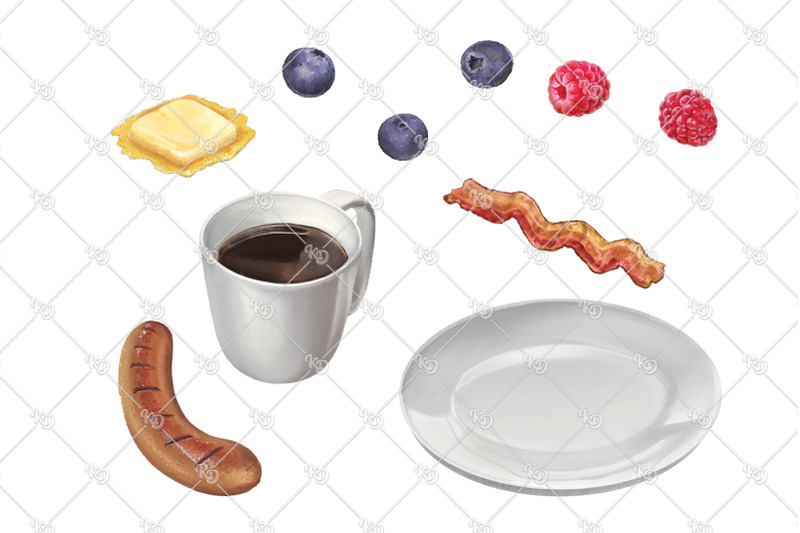 breakfast-food-clipart-elements