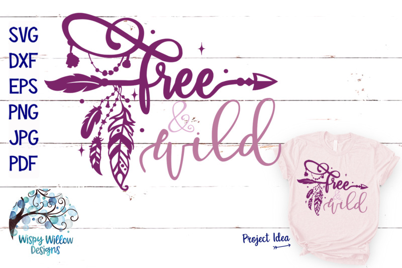 free-and-wild-boho-hippie-svg-cut-file