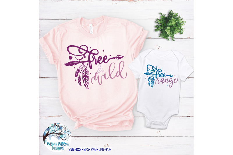 Svg Designs Girls Boho Svg Wild and Free SVG Teens Svg for Shirts Svg Files for Cricut DXF Butterfly Svg for Women Silhouette PNG