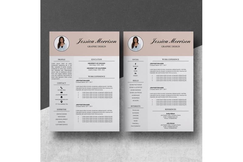 photo-resume-template-cv-template-word-jessica