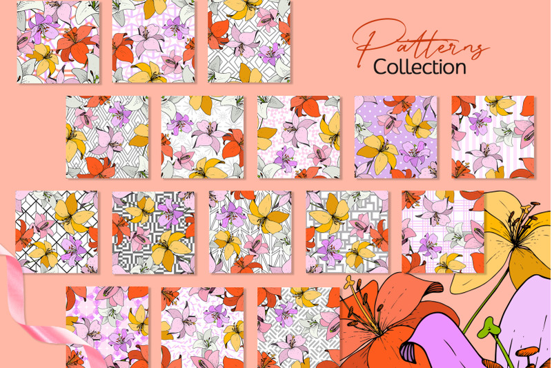 lilies-vector-collection