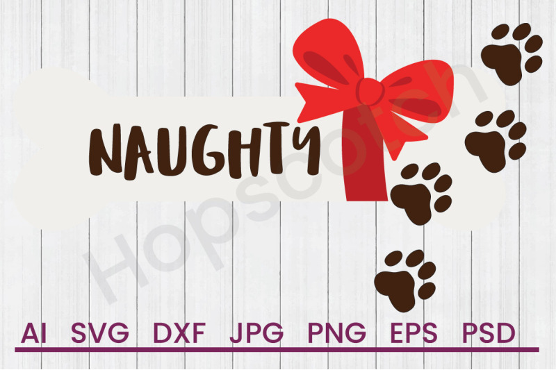 naughty-dog-bone-svg-file-dxf-file